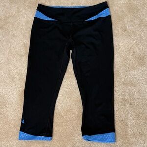 UNDER ARMOUR HeatGear‎ Fitted Women's Capri Leggings Running , Yoga Sz M